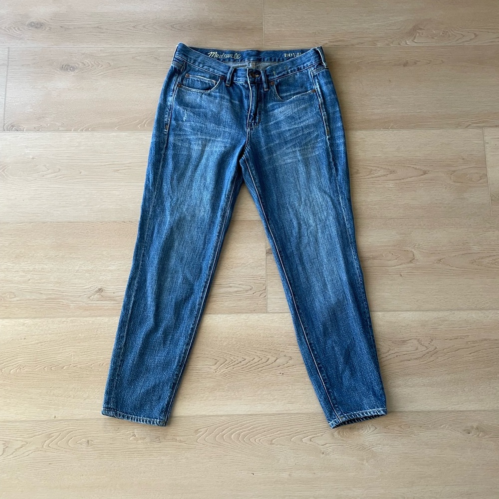 Madewell Women’s Boyjean Jeans in Washed Blue - Relaxed Fit